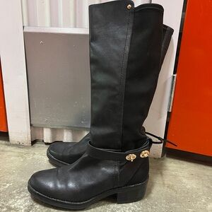 Coach Tall Black Riding Boots Size 9